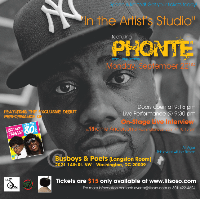 Inside The Artist's Studio w/Phonte